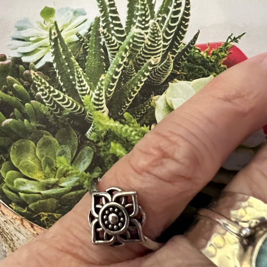 Mandala Sacred Pattern Ring